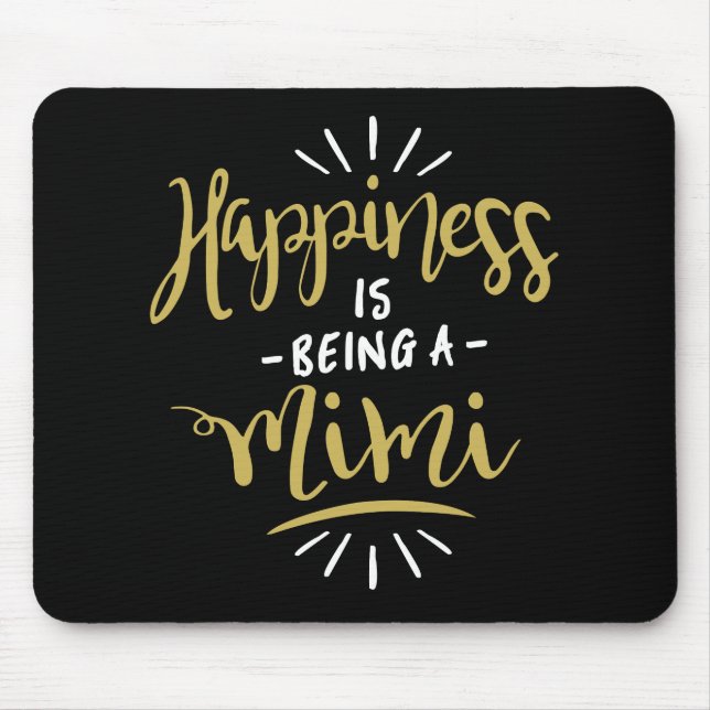 Happy Mimi Mouse Pad (Front)