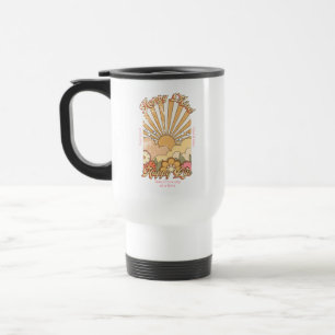 Happy Mind Happy Life Hippy Groovy Vibes Travel Mug