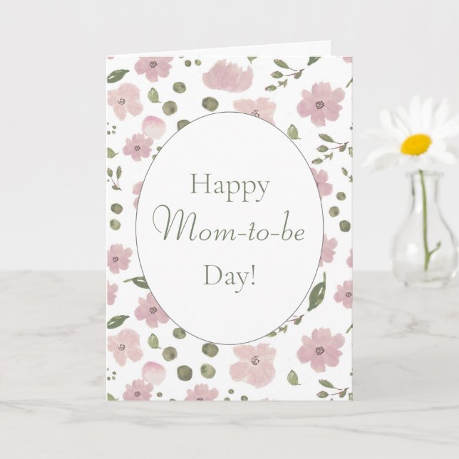 Happy Mom-to-be Day Mother's Day Card (Small Plant)