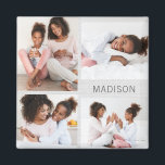 Happy Moments Personalized Photo Magnet<br><div class="desc">Photo gifts make the best gifts! Easily personalized with your text and/or photo(s) for a custom look. Designed by Berry Berry Sweet,  Modern Stationery and Personalized Gifts. Visit our website at www.berryberrysweet.com to see our full product lines.</div>