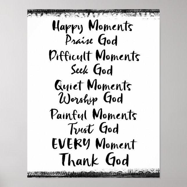 Happy Moments Praise God...Every Moment Poster (Front)