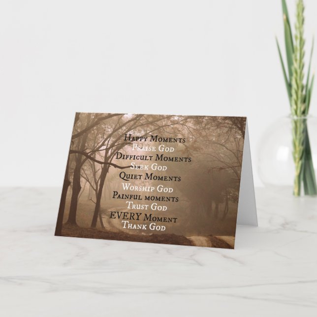 Happy Moments Praise God Quote Card (Front)