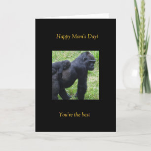 Happy Mom's Day Gorilla's Card