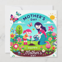 Happy Mom's Day Print Design 
