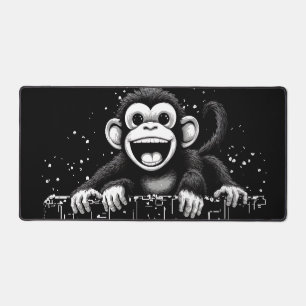 Happy Monkey Desk Mat