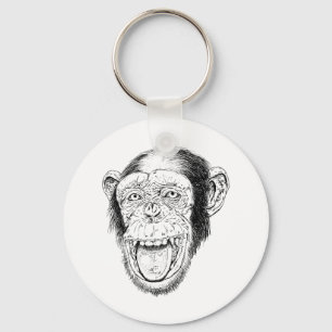 Happy Monkey Keychain