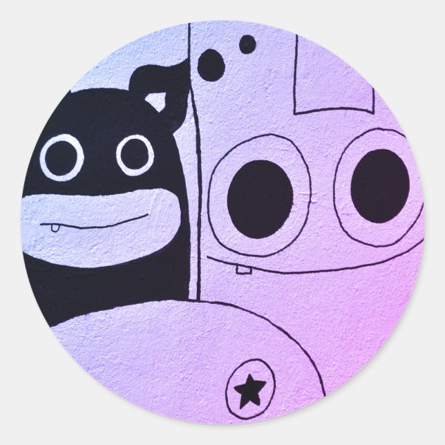 HAPPY MONSTER CUSTOMIZABLE Sticker (Front)