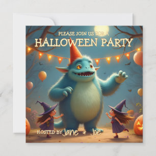 Happy Monster Halloween Party for Kids