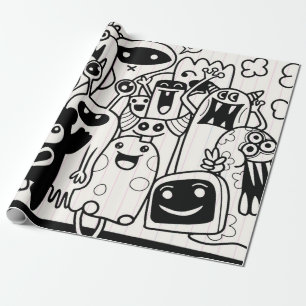 HAPPY MONSTER Wrapping Paper