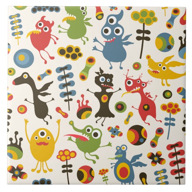 Happy Monsters Tile (Front)