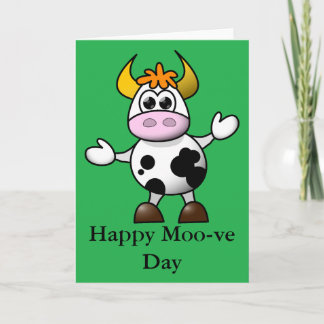Happy Moo-ve Day Card