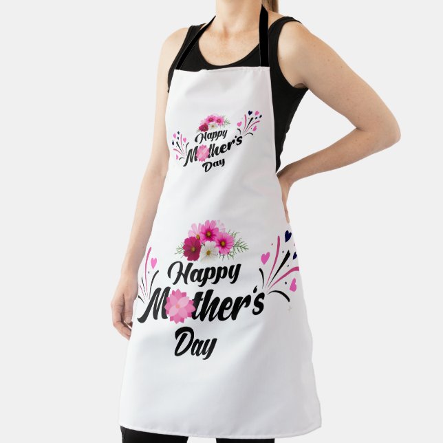 Happy Mother Day Modern Design Apron (Insitu)