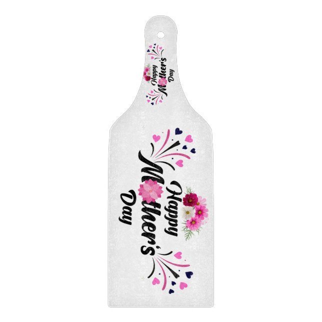 Happy Mother Day Modern Design Cutting Board (Front)