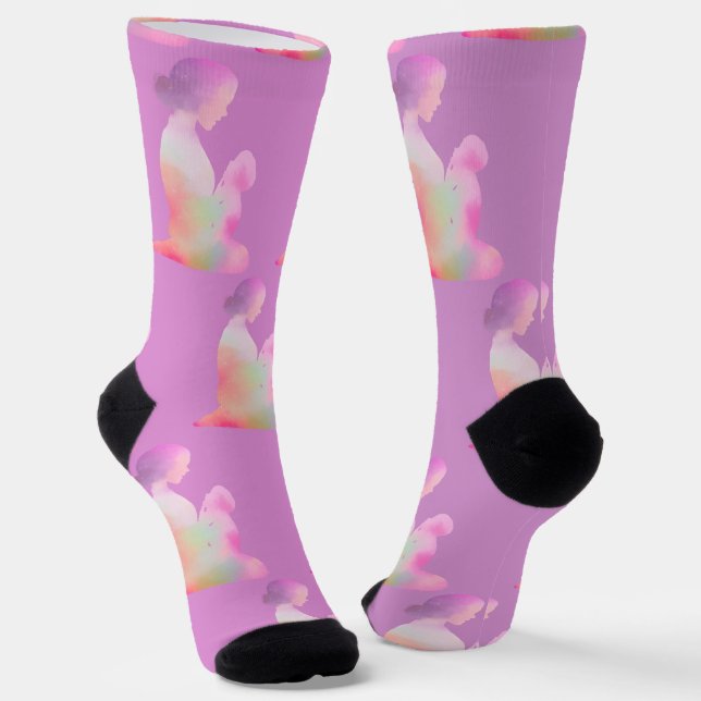 Happy Mother Day  Socks (Angled)