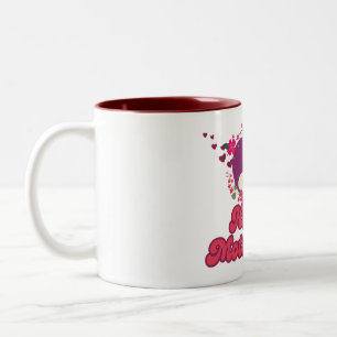 Happy mother day Trendy Design Two-Tone Coffee Mug