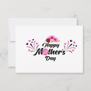 Happy Mother day unique modern design for gift RSVP Card