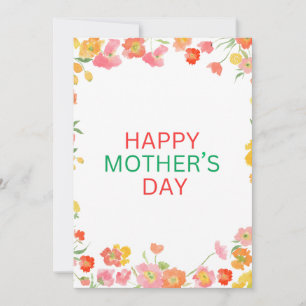 Happy Mother’s Day Card - Botanical Wildflowers 
