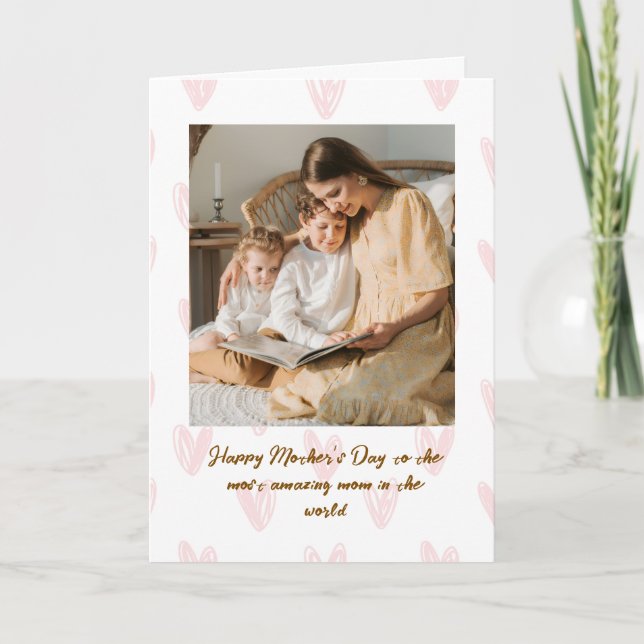 Happy Mother’s Day Custom Photo Greeting Card (Front)