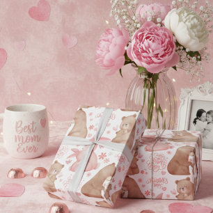 Happy Mother’s Day Cute Bear & Bunny Wrapping Paper
