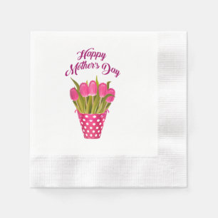Happy Mother’s Day Floral Cool Stylish  Napkin