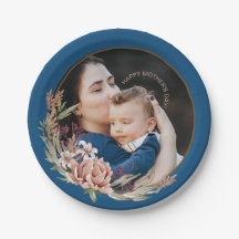 Happy Mother’s Day Floral Photo Card for Daughter