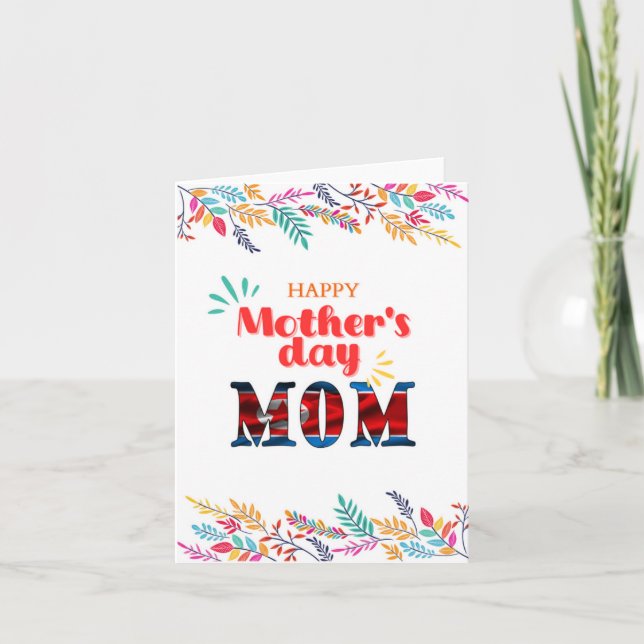 Happy Mother’s Day Greeting Card “North Korea Mom” (Front)