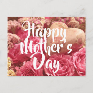 Happy Mother’s Day Heart Roses Postcard