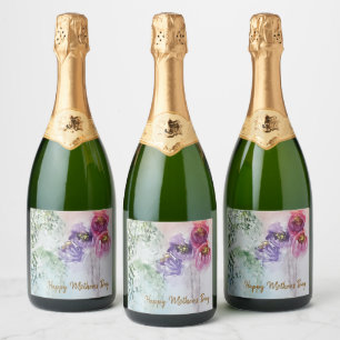 Happy Mother’s Day Sparkling Wine Label