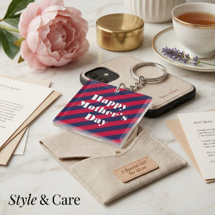 Happy Mother’s Day Square Keychain