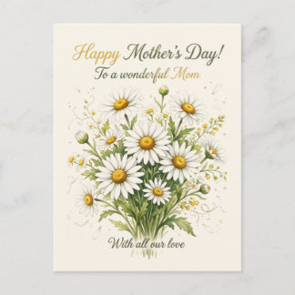 Happy Mother’s Day to a wonderful Mom  Holiday Postcard