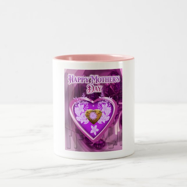 Happy Mother’s Day Two-Tone Coffee Mug (Center)