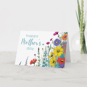 Happy Mother’s Day Vintage Wildflower Garden Thank You Card