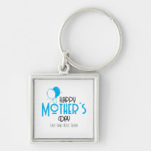 Happy Mother’s Day with Blue Balloons