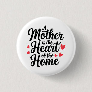 Happy Mothers Day 1 Inch Round Button