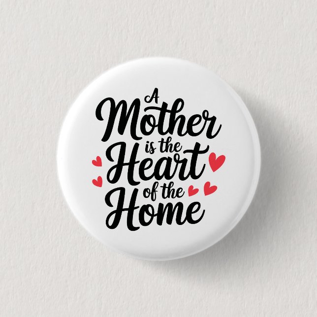 Happy Mothers Day 1 Inch Round Button (Front)
