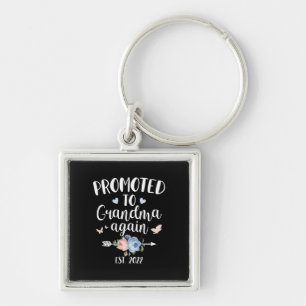 Happy Mother's Day 2022 Promoted To Grandma Again Keychain