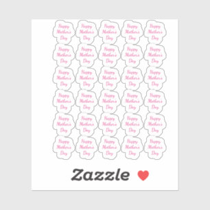 Happy Mother's Day 2024 Custom Message Text Pink 