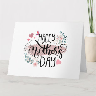 Happy Mother's Day 2025 Cute Floral for Women Mom  Card