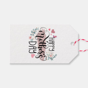 Happy Mother's Day 2025 Cute Floral for Women Mom Gift Tags