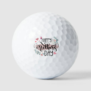 Happy Mother's Day 2025 Cute Floral for Women Mom Golf Balls