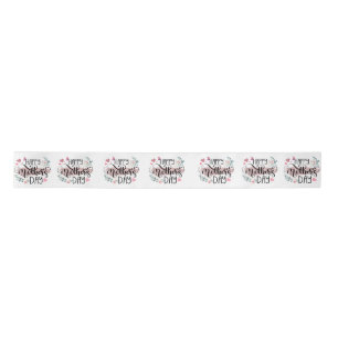 Happy Mother's Day 2025 Cute Floral for Women Mom  Satin Ribbon