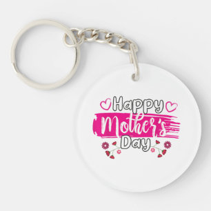 Happy Mother's Day 2025 Tshirt for Women Mom Grand Keychain