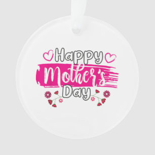 Happy Mother's Day 2025 Tshirt for Women Mom Grand Ornament