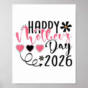 Happy Mothers Day 2026 for Women Mom Grandma Mothe Poster