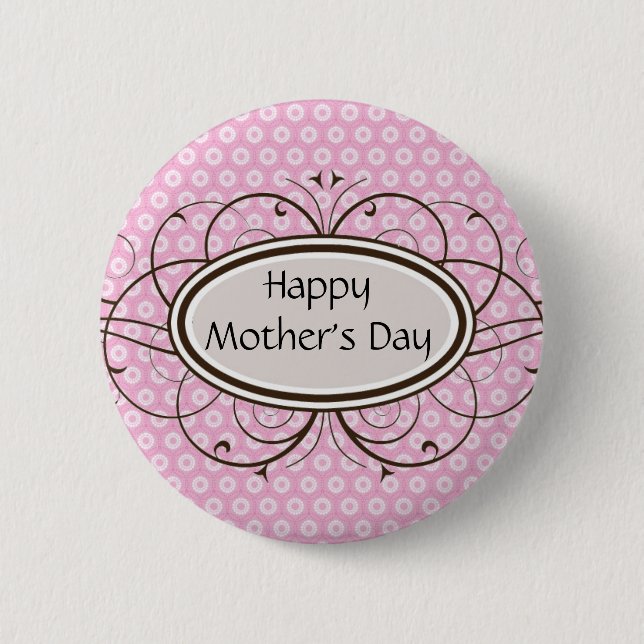 Happy Mother's Day 2 Inch Round Button (Front)