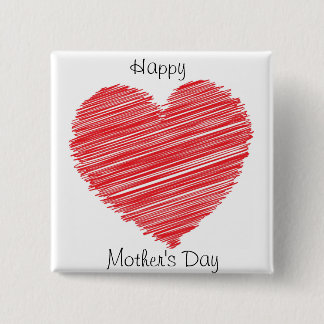 Happy Mothers Day 2 Inch Square Button