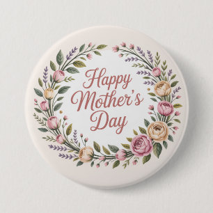Happy Mother's Day 3 Inch Round Button