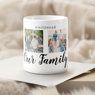 Happy Mother's Day 4 Photo Custom Message   Mug