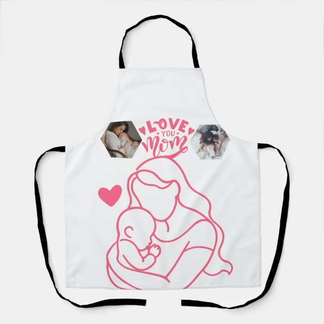 Happy Mother's Day. Apron's gift for your Mommy Apron (Front)