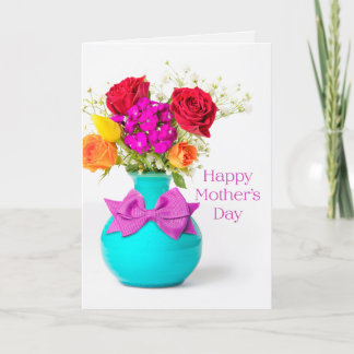 Happy Mother's Day Beautiful Flowers Holiday Card